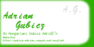 adrian gubicz business card